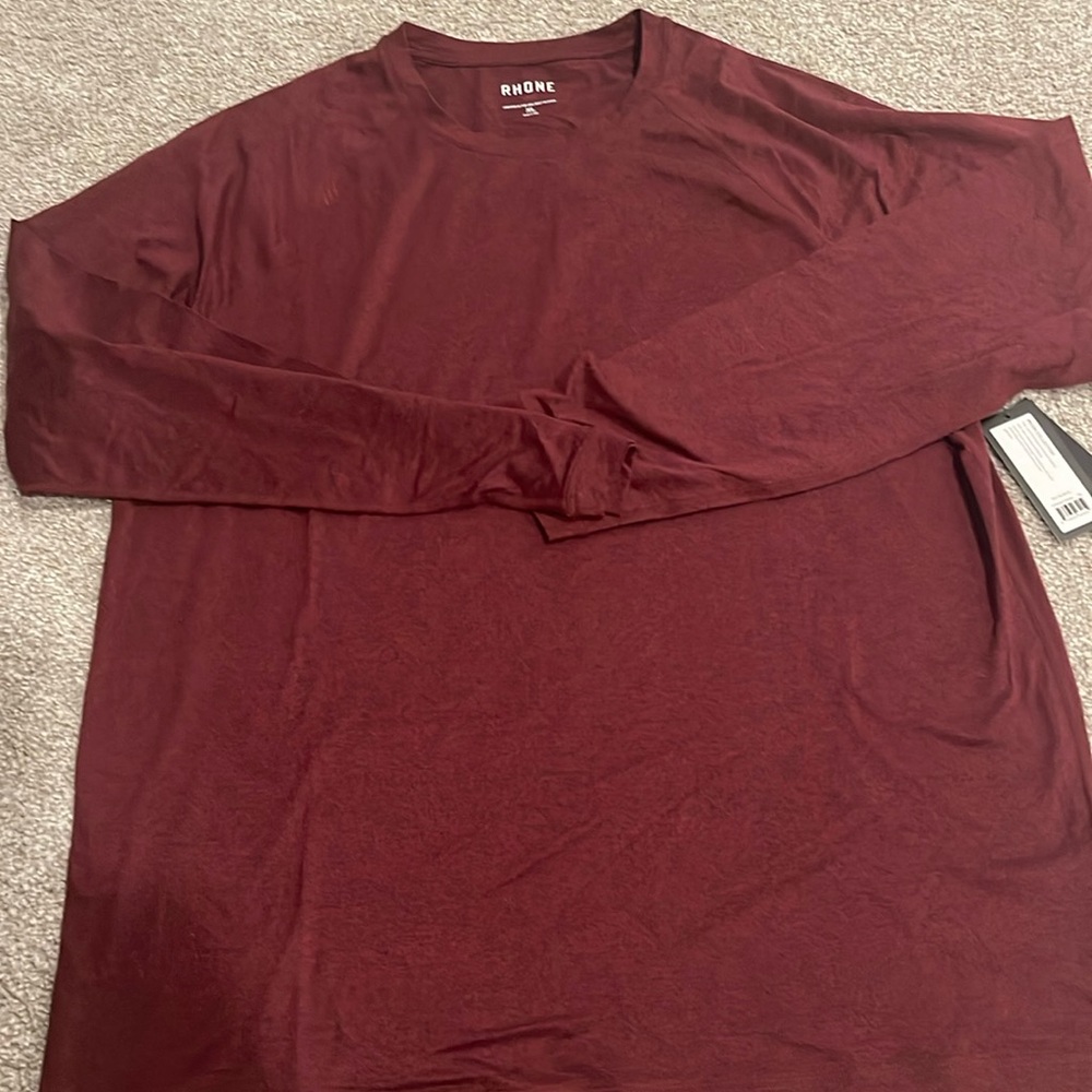 Rhone XL maroon long sleeve